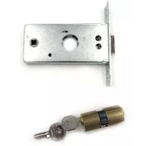 Serratura da infilare PREFER – Mandata e scrocco incorporato – Cilindro tondo 26x54mm – Frontale 20x131mm – Entrata 60mm
