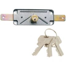 Serratura da sovrapposizione per porte metalliche con cilindro a doppia serreta con 3 chiavi. 1511AVMCM