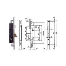 Serratura triplice infilare per montanti e pers. c/quadro e scr. 783 - mm.30 (783301ifz) 1 pezzi Isé