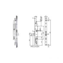 Corni - Serratura triplice infilare per montanti e persiane s/scrocco n98800 - mm.35 (n9880035000) 1 pezzi