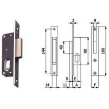 Serrature da infilare per montanti solo catenaccio 355 - MM.15 (355)
