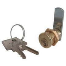 Serratura a cilindro leva dritta 21 Meroni Serrature 4: ott. crom F.16 l. 25