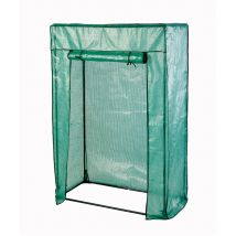 Serre à tomates verte avec structure en métal - 150 x 100 cm - Serre en aluminium pour fruits et légumes