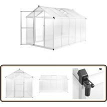 Serre Aluminium 302x190x195 cm 11,19 m³ - Serre Jardin - Serre Aluminium - Greenhouse - Serres De Jardin - Abri Jardin