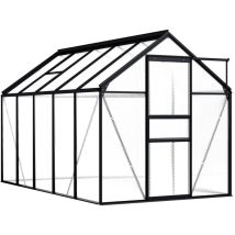 Serre Anthracite Aluminium 5,89 m² CFW69372