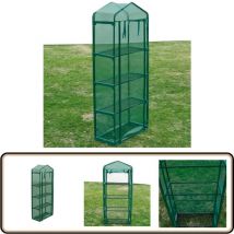 Serre avec 4 étagères - Serre De Jardin - Serre Verte - Abri Jardin - Serriculture - Protection Des Plantes