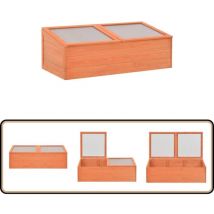 Serre Bois 100x50x34 cm - Serre De Jardin - Serre Bois - Serre Froide - Abri Jardin - Tunnel Jardin
