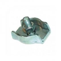 Milnov - Serre-câble plat 1 boulon - acier zingué 4mm