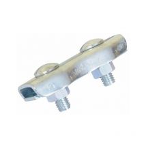 Mulliez Et Flory - Serre cable plat a 2 boulons zingue- 5 mm