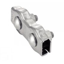 Doppel-flachbandkabel-gewindesteg - Edelstahl A4 Økabel 6mm - Packung Mit 5