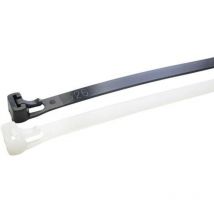 Wkk - 11887071 11887071 Serre-câble 150 Mm 7.60 Mm Noir Réouvrable, Stabilisé Aux Uv, Résistant À L'Huile, Résistant Aux