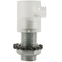 Serracavo cilindrico in plastica completo di tige, dado e rondella