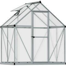Palram - Serre de jardin en aluminium argent et polycarbonate Mythos 2.3m²