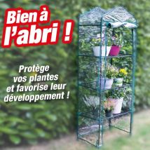 Serre de jardin - 4 étageres hauteur 160 cm
