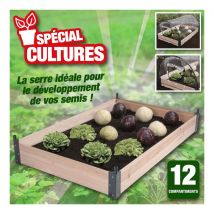 Outiror - Serre de jardin avec chassis et couverture de protection