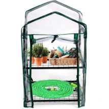 Serre de jardin cadre métal, housse anti uv, dimensions 50x45x80cm