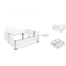 Serre de Jardin double chassis en Aluminium 100 x 120 x 40 cm - Potager Jardinage