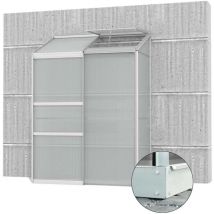 Vitavia - Serre de jardin en polycarbonate 4 mm et aluminium anodisé avec embase Ida 66.8 x 130.6 x 182.30 cm