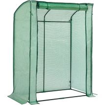 Serre de Jardin, Mini-Serre, Protection pour Tomates, Tente Abri Maraîchère, Toit Arrondi pour Écoulement d'Eau, Porte Zippée Enroulable, Bâche en