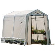 ShelterLogic serre en film plastique 4,32 m² blanc 240x180 cm
