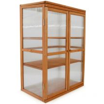 Serre en bois jardin châssis 3 étagères modèle : Printemps 76x47x110,5cm