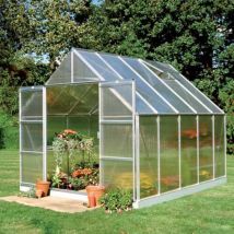 Serre polycarbonate Magnum 108 avec base - 8.30 m², Couleur Silver