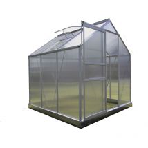 Serre Jardin Polycarbonate - diamant 66 - 3,7M² - gris - Chalet&jardin