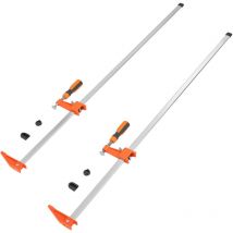 Serre-joints à barre Mophorn pour le travail du bois, lot de 2, serre-joints à changement rapide de 36 po, limite de charge de 600 lb, profondeur de