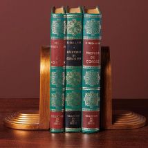 Serre-livres dorés Art Moderne 18x10x15cm