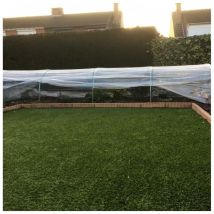 Serre tunnel de forçage dim. 7,5L x 1,3l x 0,8H m bâche pe 200μ haute densité transparente structure tubes acier galvanisé - Serre à semis