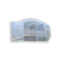 Atout Loisir - Serre tunnel PRO-330 Larg 3m30, Long 6 m, Façade 2 portes simples