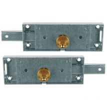 NF - Coppia Serrature per serranda dx + sx - Catenaccio 1 Mandata - Scatola 156x56 mm - 5400