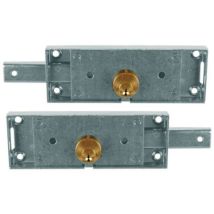 Serratura per serranda NF 5400 – Catenaccio 1 mandata – Cilindro ottone fisso – Dimensioni 156 x 56 mm