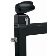 Serratura Twist per cancello piscina Locinox nero ral 9005 - twist 40 9005