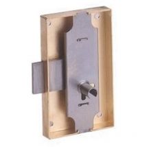 Serrure À Coffre Cambré 80x50mm Axe 30mm Lg 12 Droite Finition Fer Devismes 12033-003-d