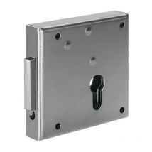 AMF - Serrure à pêne dormant pour portail en treillis 100 din gauche pz - 65mm