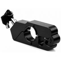 Serrure à poignée noire serrure antivol serrure de klaxon de moto électrique serrure de guidon de moto en alliage d'aluminium serrure antivol adaptée
