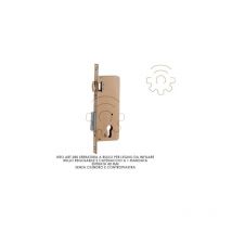 Serrure a rouleau rA glable Iseo pour bois a mortaise Art 280401 pa ne dormant entrA e 0 mm 1 jet sans contre-plaque de cylindre