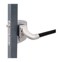 Locinox - Serrure anti-panique grise 4 trous Mont.f.60-80mm profil