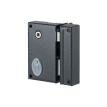 Metalux - Serrure 4 gorges verticale fouillot Noir Gauche Verticale a Fouillot