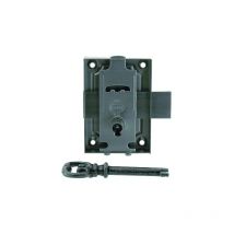 Serrure en applique 15mm universelle acier poli Vynex