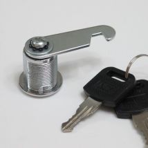 Serrure Batteuse Cylindre, Verrou de Porte pour Armoire, Serrure Batteuse a Came Barillet pour Boite aux Lettres Tiroir -30mm - Ahlsen