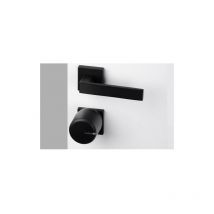 Serrure connectée Tedee go Noir Noir Argent Cylindre bouton