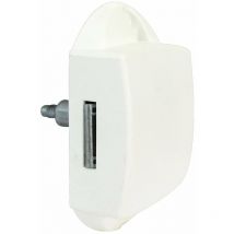 Serrure de placard ou porte à poussoir nue Coloris - Blanc, Compatibilité - Ouverture d'un côté, Version - Serrure de placard en 1 point