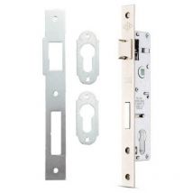 Sûreté à encastrer inox axe a 25mm + gâche