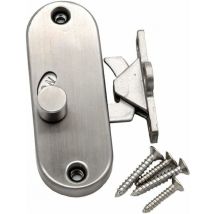 Cyslmuk - Serrure de porte coulissante à 90° à angle droit avec boucle de verrouillage de porte coulissante et verrou de porte de grange