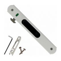 Serrure de porte coulissante - Garnitures de quincaillerie de verrouillage simple de fenêtre de porte coulissante en acier inoxydable de ménage
