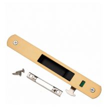 Trimec - Serrure de porte coulissante - Garnitures de quincaillerie de verrouillage simple de fenêtre de porte coulissante en acier inoxydable de