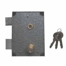 Serrure martelée grise – Cylindre de serrure – Taille du cylindre (extérieur-intérieur), Caractéristique protection de serrure, Nombre de clé(s), Type