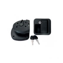 Serrure de porte noire FAP pro tek – Compatible camping-cars